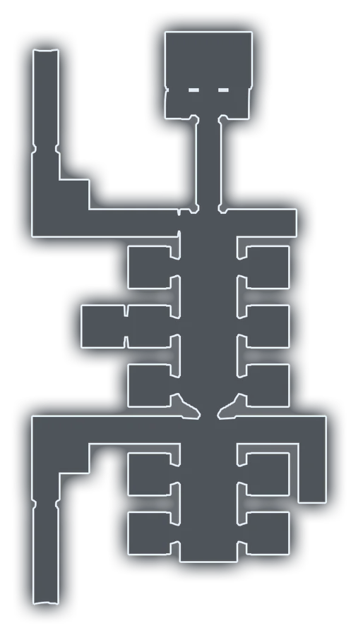 Palace Otherside: East Passage map